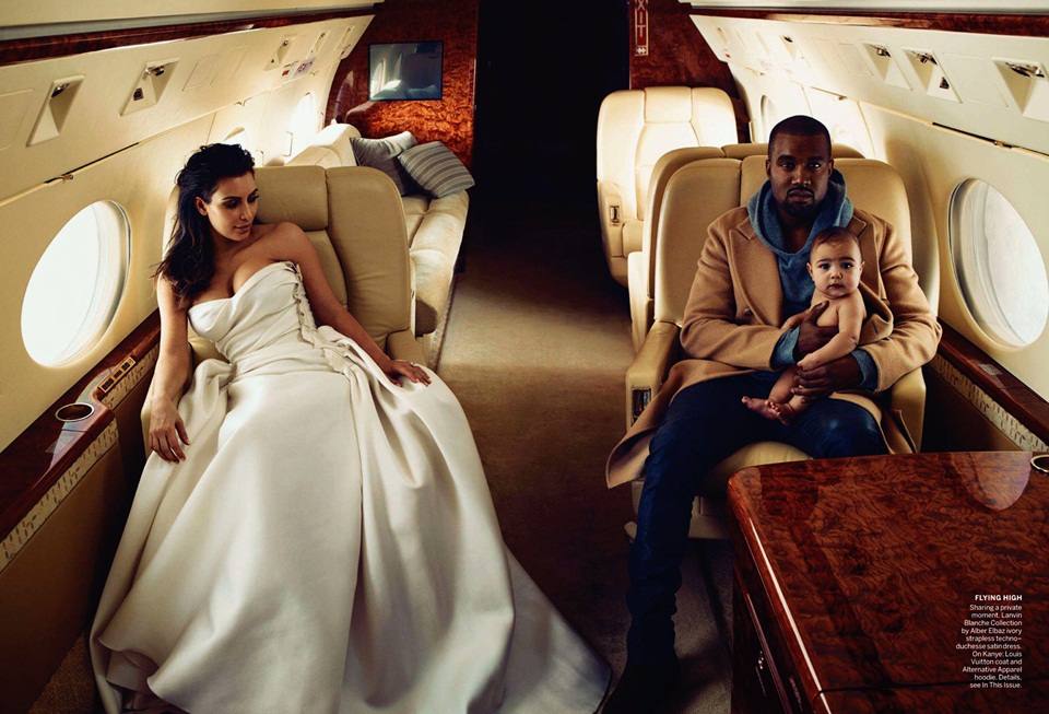 Kim Kardashian & Kanye West @ Vogue US April 2014