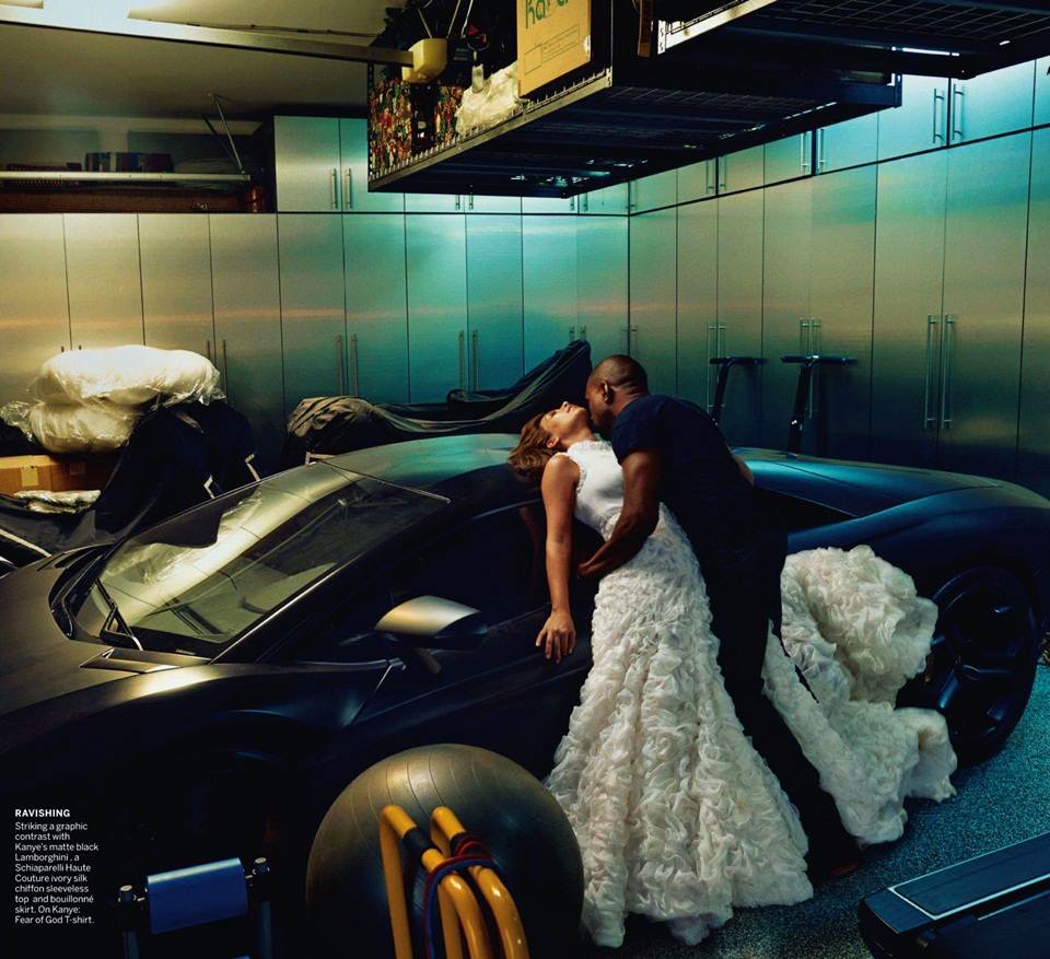 Kim Kardashian & Kanye West @ Vogue US April 2014