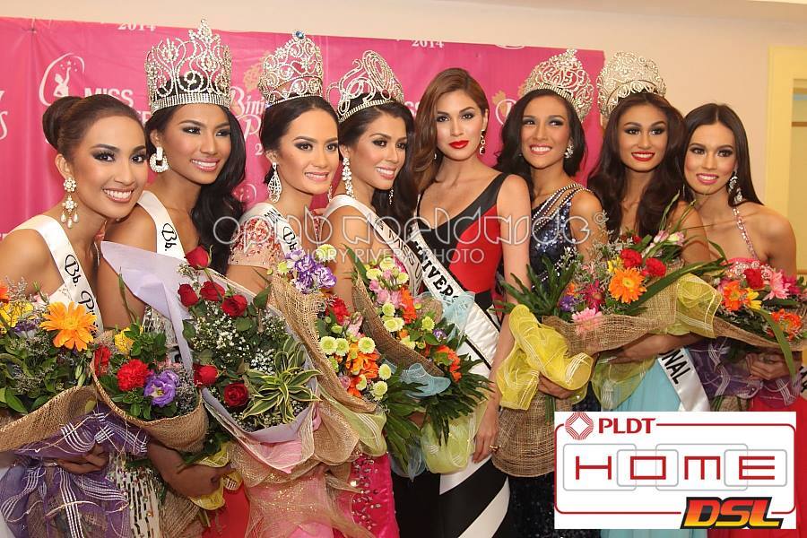 นางงามจักรวาล 2013 เธอปะทะกับ ทีมนางงามฟิลิปินส์ 2014 ยกทีม