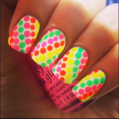 แฟชั่น ลายเพ้นท์เล็บ หน้าร้อน สีสด สวยซ่า