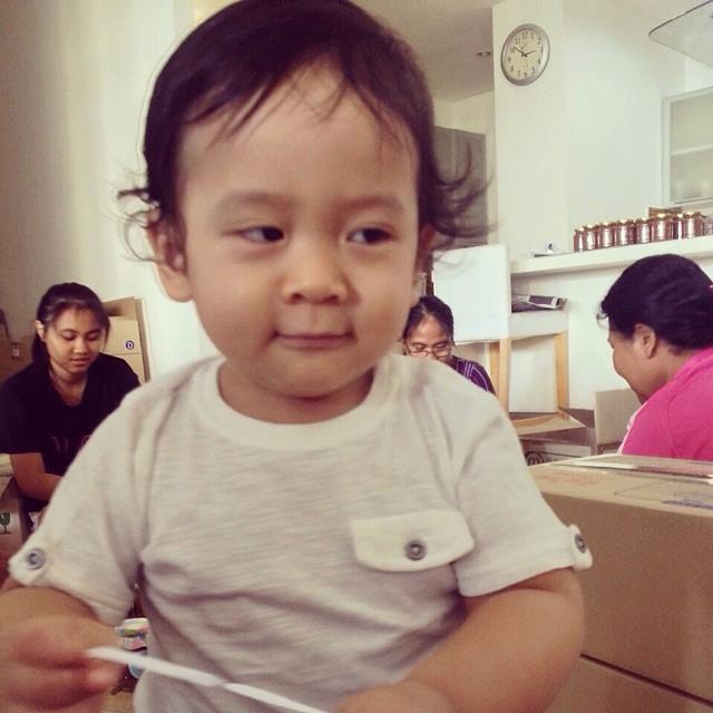 น้องภู ภูดิศ สกิดใจ ลูกพ่อป๋อกับแม่เอ๋  น่ารักฝุดๆ