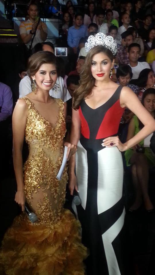 นางงามจักรวาล 2013 สวยสง่าปากแดง ในงานประกวดมิสฟิลิปินส์