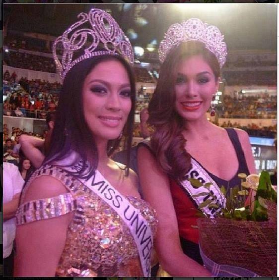 นางงามจักรวาล 2013 สวยสง่าปากแดง ในงานประกวดมิสฟิลิปินส์