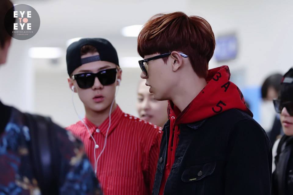 Sehun @ Gimpo Airport Heading to Beijing 2014