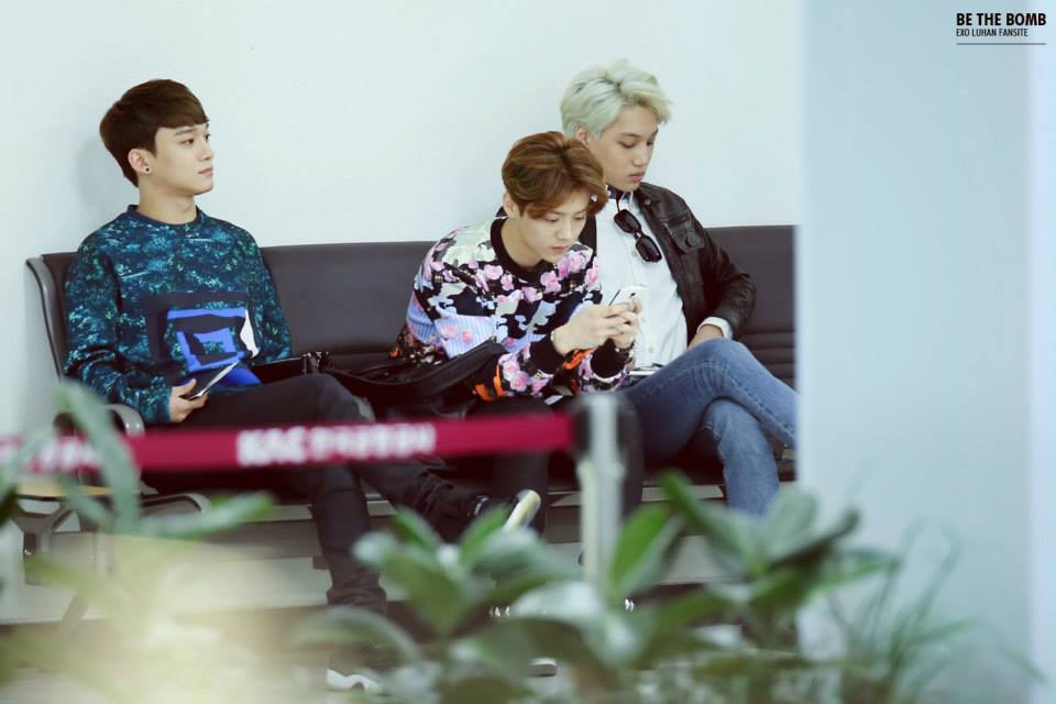 LUHAN @ Gimpo Airport & Beijing Airport 2014