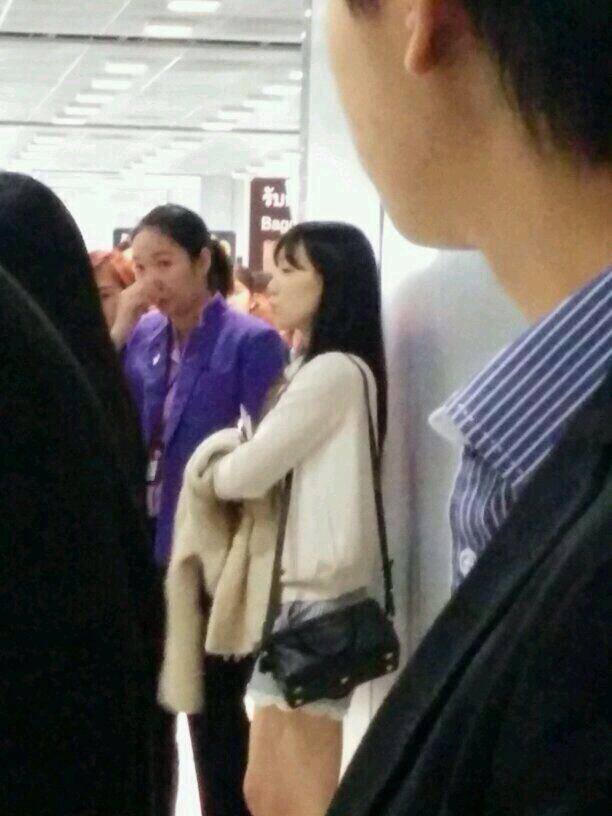 แทยอน (SNSD) ลงเครื่องแล้วที่สุวรรณภูมิ