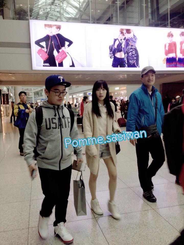 แทยอน (SNSD) ลงเครื่องแล้วที่สุวรรณภูมิ