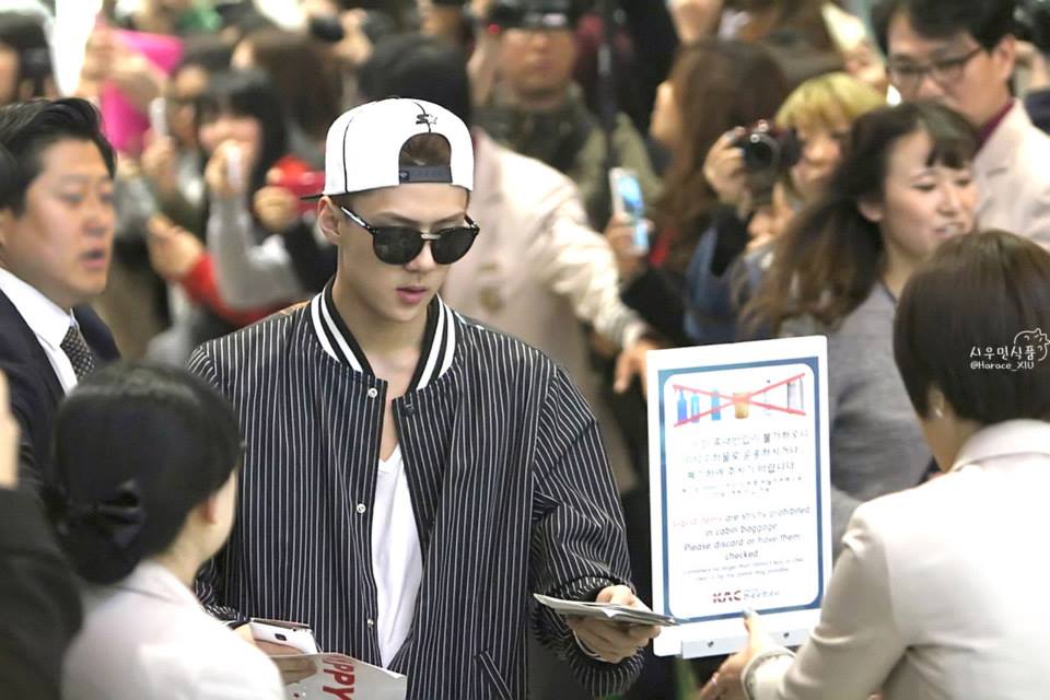Sehun @ Gimpo Airport ✈ Haneda Airport 2014