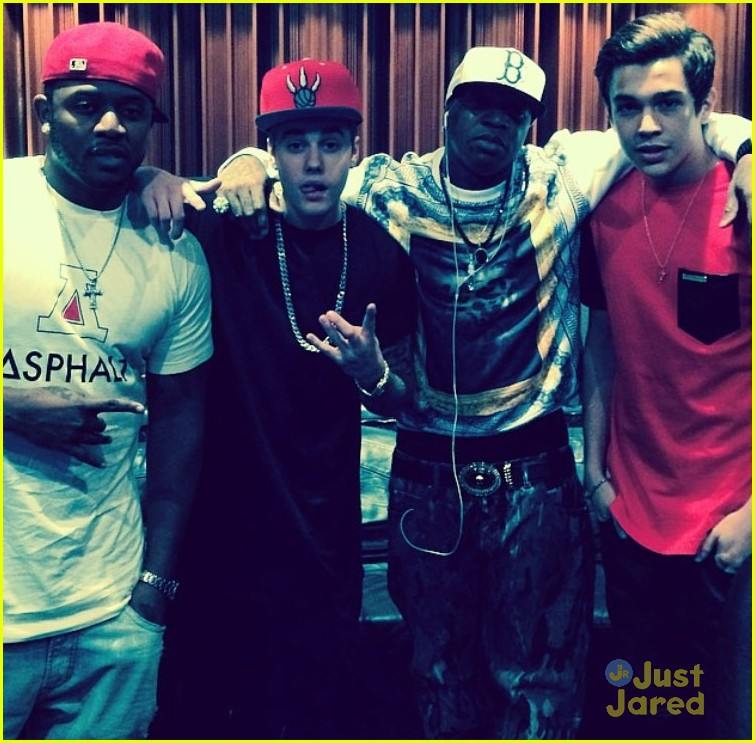 Austin Mahone with Justin Bieber!