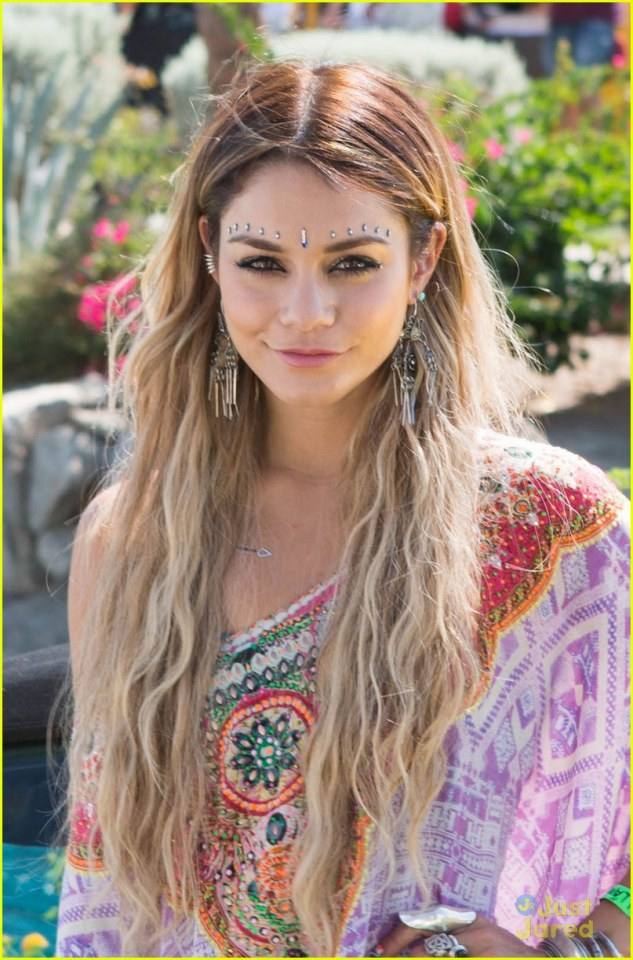 Vanessa Hudgens Jewels Up for Day Two of Coachella 2014!