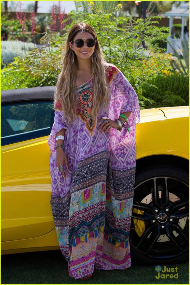 Vanessa Hudgens Jewels Up for Day Two of Coachella 2014!