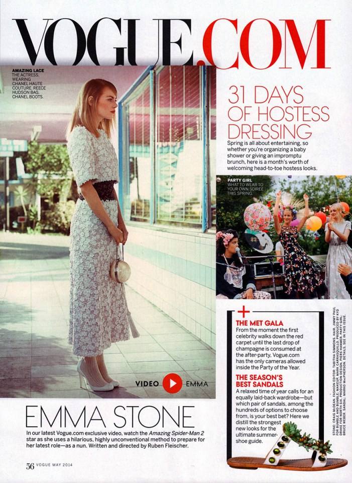 Emma Stone @ Vogue US May 2014