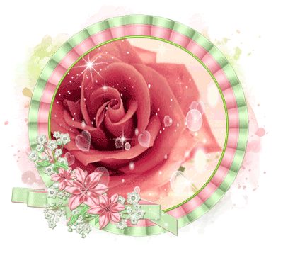 ดอกกุหลาบ ดอกไม้สวยๆ กริตเตอร์ น่ารักๆ No.1