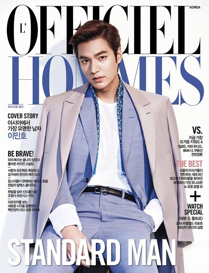 Lee Min Ho @ L&rsquo;Officiel Hommes Korea May 2014