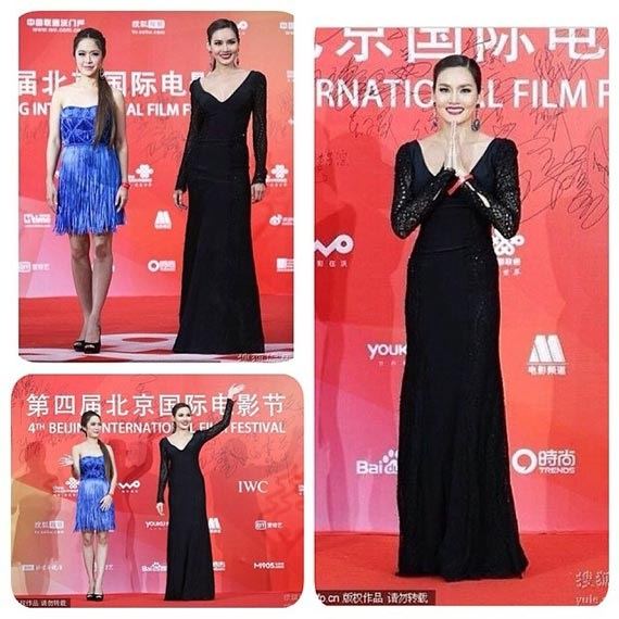 ญาญ่าหญิง - จีจ้า สวยเจิด โกอินเตอร์ เดินพรมแดงงาน Beijing international film festival 2014