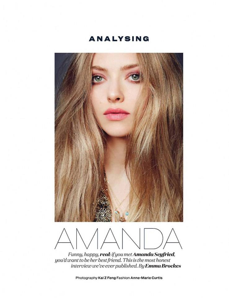Amanda Seyfried @ Elle UK June 2014