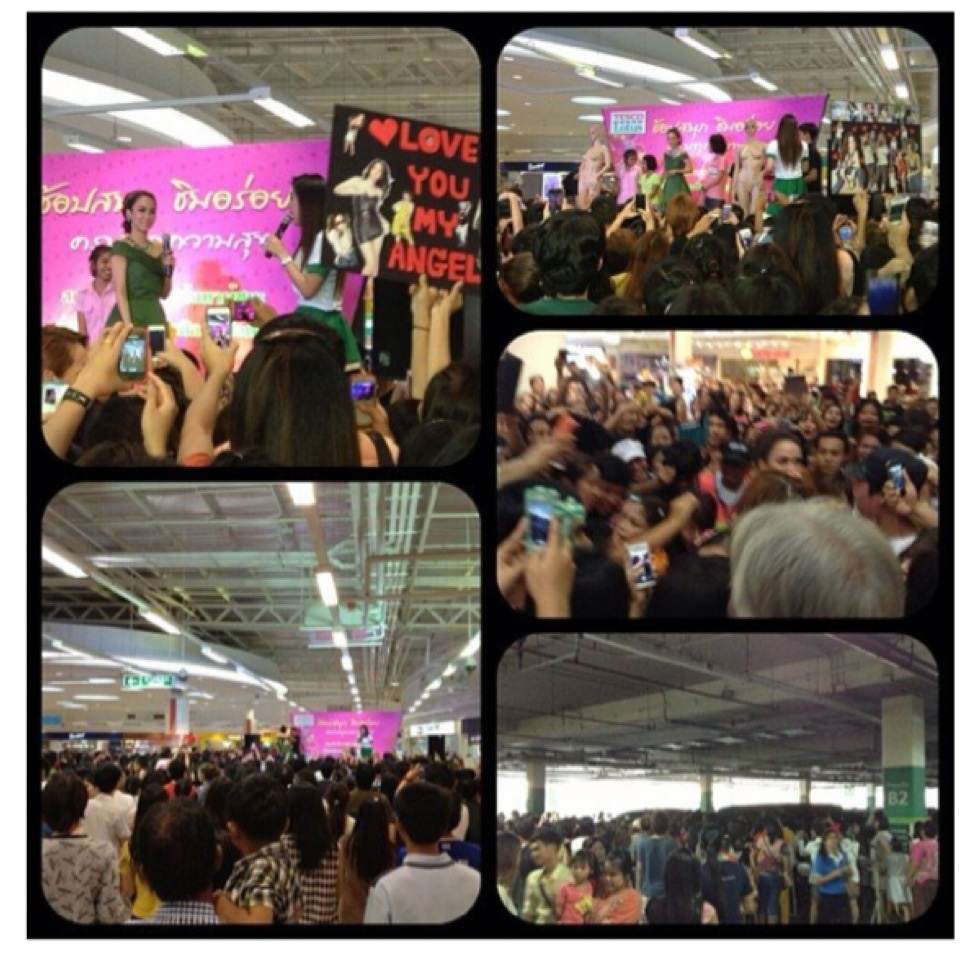 ฮอตไม่เลิกดาราสาวสวย อั้ม-พัชราภา คว้าขวัญใจเเรงงาน