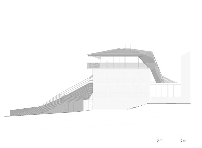 Modern Architecture Covered with Thin Strips of Larch Wood: Paramount Alma by Plasma Studio