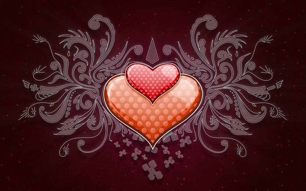 (Love&Valentine)3D-Wallpapers-Backgroundsภาพพื้นหลัง พักหน้าจอ No.3