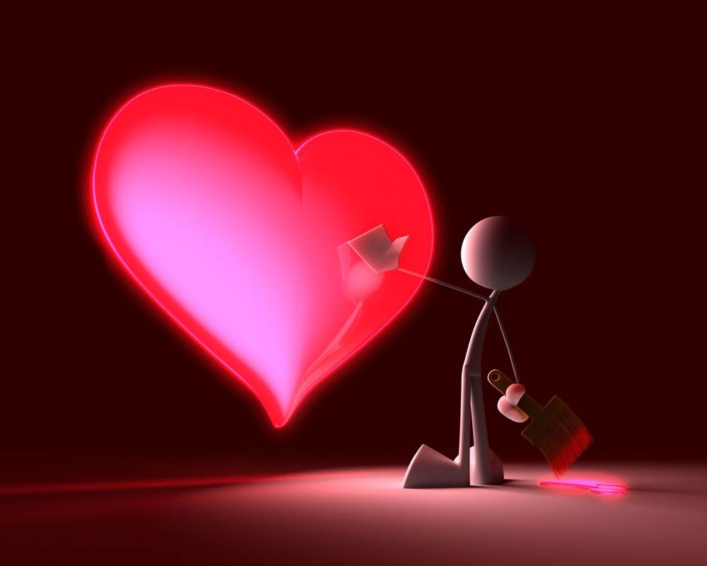 (Love&Valentine)3D-Wallpapers-Backgroundsภาพพื้นหลัง พักหน้าจอ No.3