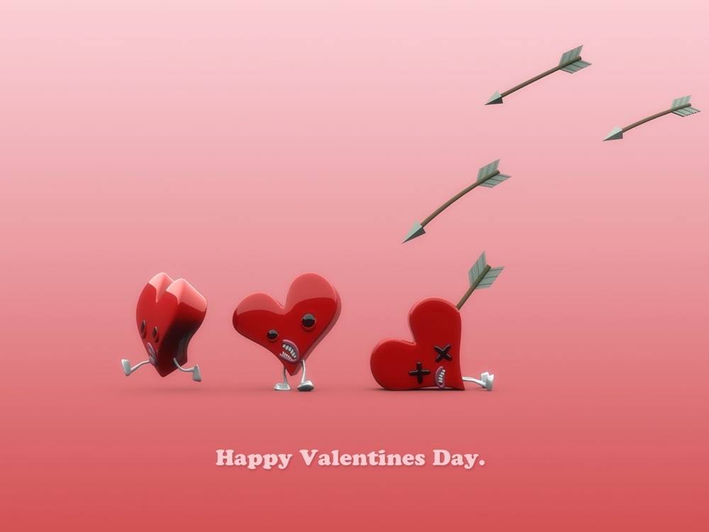 (Love&Valentine)3D-Wallpapers-Backgroundsภาพพื้นหลัง พักหน้าจอ No.4