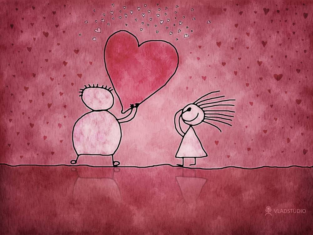 (Love&Valentine)3D-Wallpapers-Backgroundsภาพพื้นหลัง พักหน้าจอ No.13