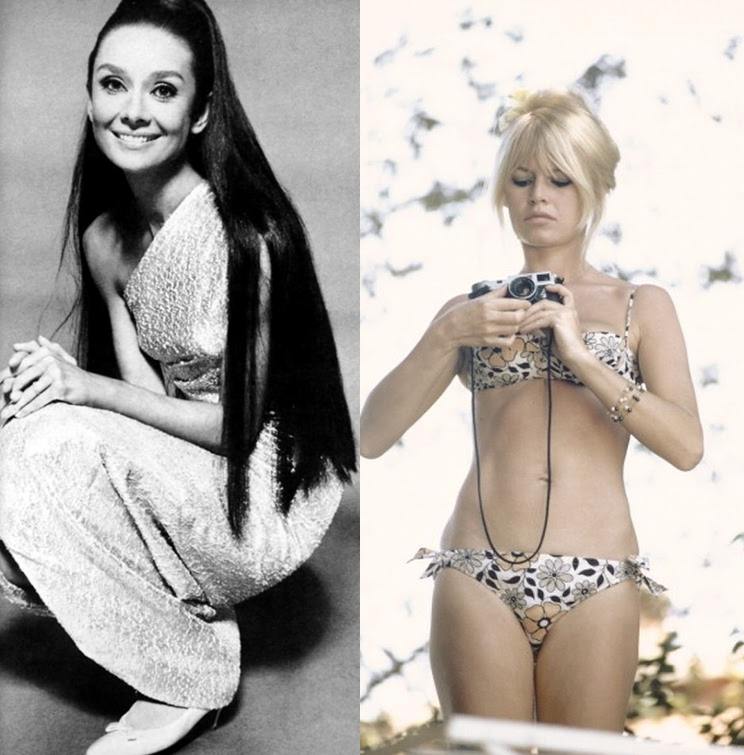 Audrey Hepburn & Brigitte Bardot