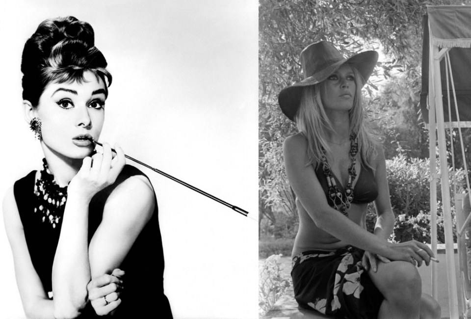 Audrey Hepburn & Brigitte Bardot