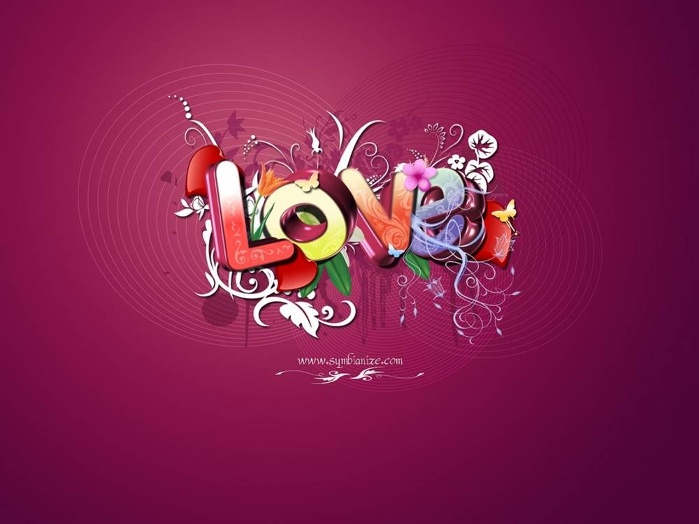 (Love&Valentine)3D-Wallpapers-Backgroundsภาพพื้นหลัง พักหน้าจอ No.17