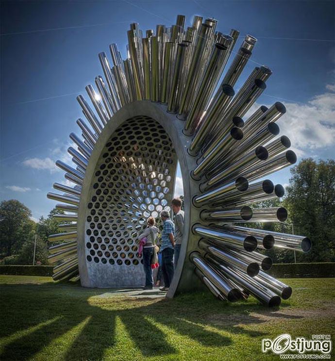 Aeolian Harp, a Musical Instrument Played by the Wind