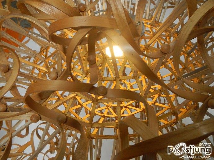 Nature Inspires Us All: Wooden Lamps by Charlie Whinney!