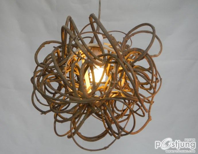 Nature Inspires Us All: Wooden Lamps by Charlie Whinney!