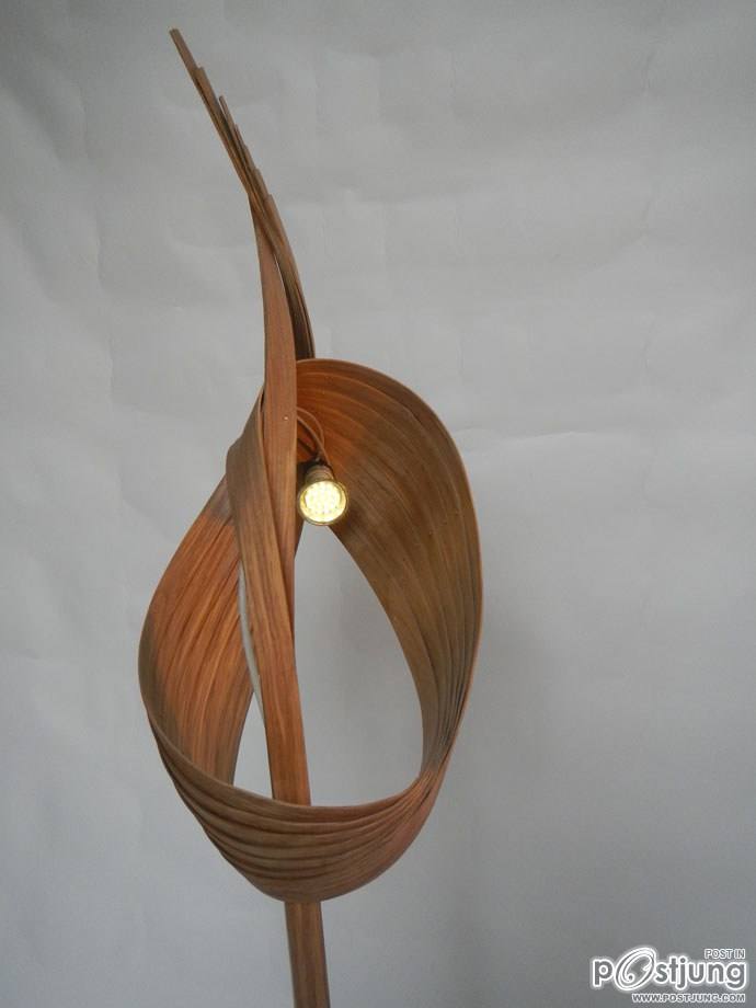 Nature Inspires Us All: Wooden Lamps by Charlie Whinney!