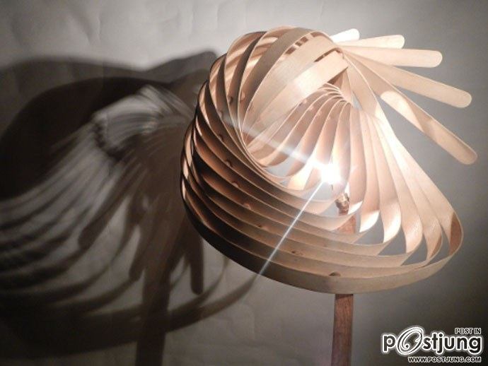 Nature Inspires Us All: Wooden Lamps by Charlie Whinney!