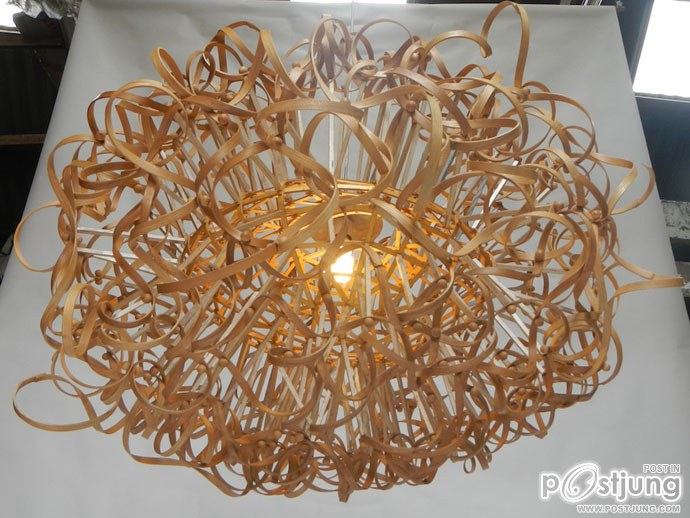Nature Inspires Us All: Wooden Lamps by Charlie Whinney!