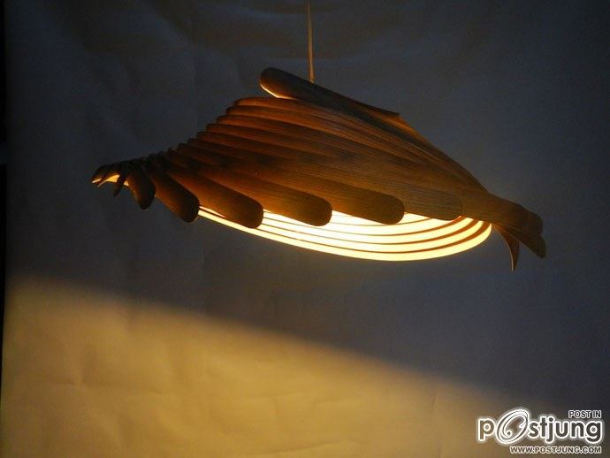 Nature Inspires Us All: Wooden Lamps by Charlie Whinney!