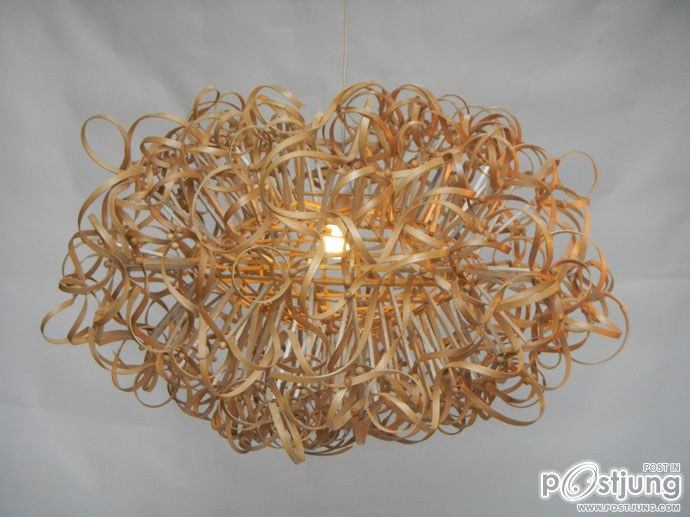 Nature Inspires Us All: Wooden Lamps by Charlie Whinney!