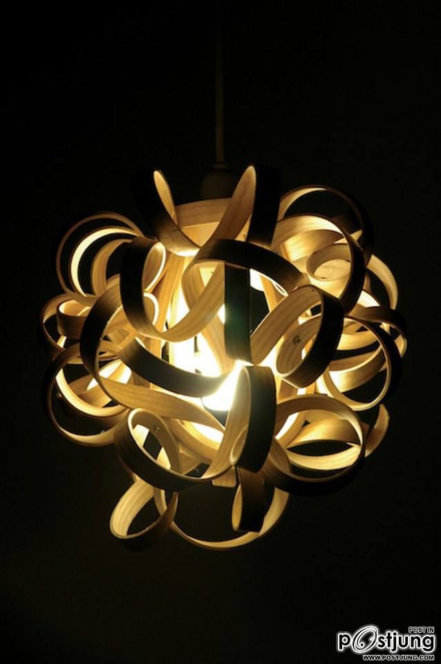 Nature Inspires Us All: Wooden Lamps by Charlie Whinney!