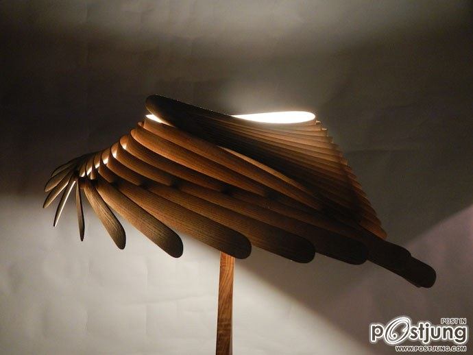 Nature Inspires Us All: Wooden Lamps by Charlie Whinney!