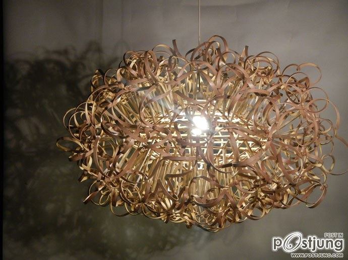 Nature Inspires Us All: Wooden Lamps by Charlie Whinney!