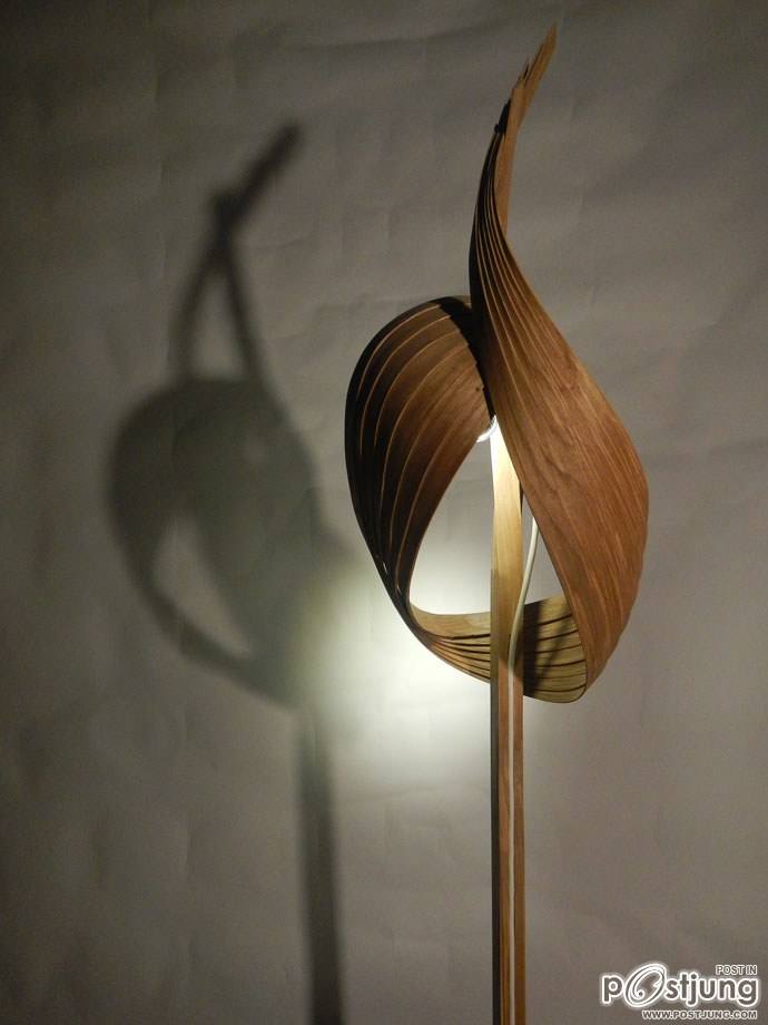 Nature Inspires Us All: Wooden Lamps by Charlie Whinney!