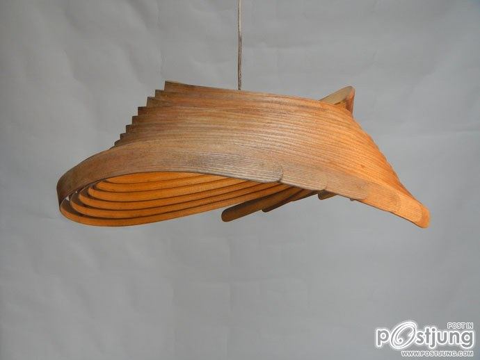 Nature Inspires Us All: Wooden Lamps by Charlie Whinney!