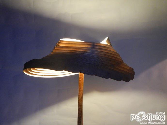 Nature Inspires Us All: Wooden Lamps by Charlie Whinney!