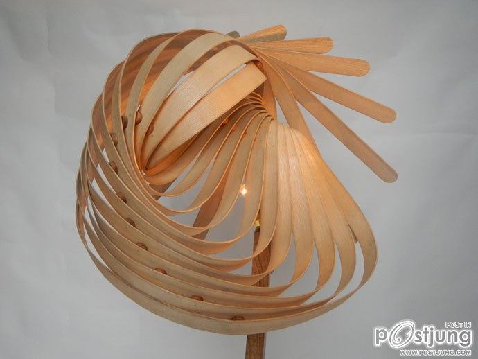 Nature Inspires Us All: Wooden Lamps by Charlie Whinney!