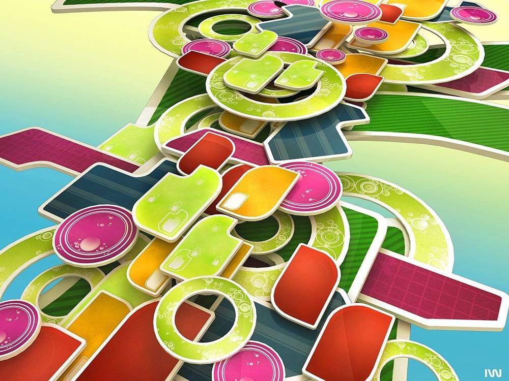 3D-HD-Wallpapers-Backgrounds (Colors)ภาพพื้นหลัง พักหน้าจอ No.5