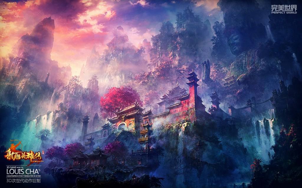 Wallpapers-Backgrounds (มังกรหยก)ภาพพื้นหลัง พักหน้าจอ No.1