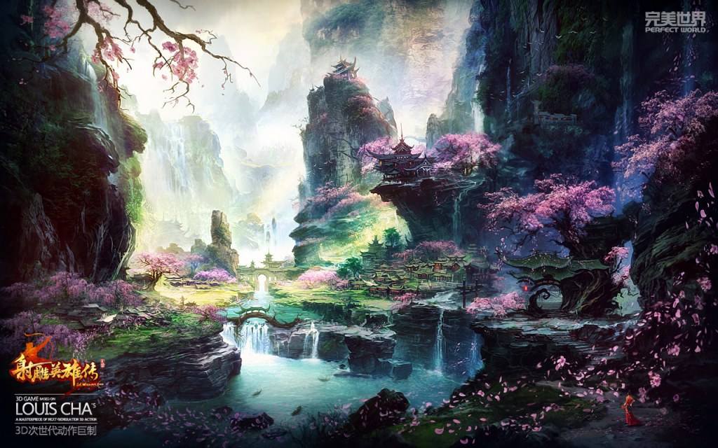 Wallpapers-Backgrounds (มังกรหยก)ภาพพื้นหลัง พักหน้าจอ No.1