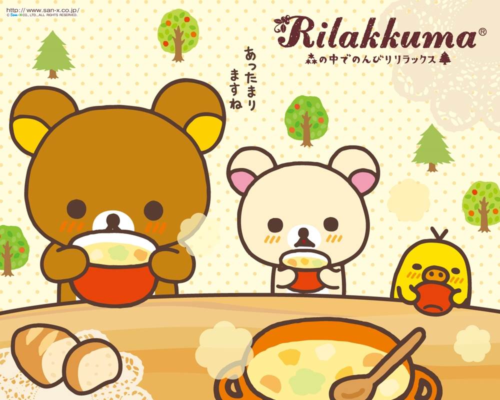 Rilakkuma-Wallpapers-Backgrounds ภาพพื้นหลัง พักหน้าจอ No.1