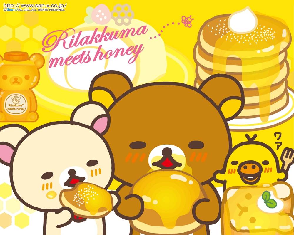 Rilakkuma-Wallpapers-Backgrounds ภาพพื้นหลัง พักหน้าจอ No.1