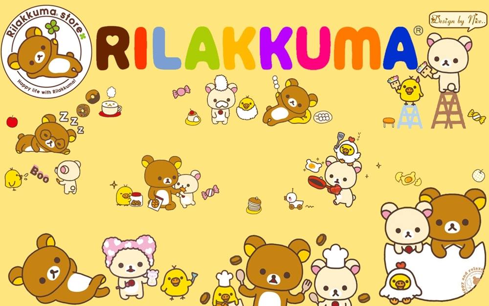 Rilakkuma-Wallpapers-Backgrounds ภาพพื้นหลัง พักหน้าจอ No.2
